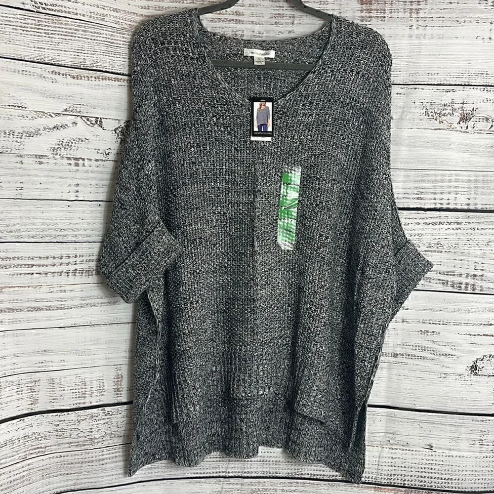 John paul Richard knit dolman 3/4 sleeve sweater‎